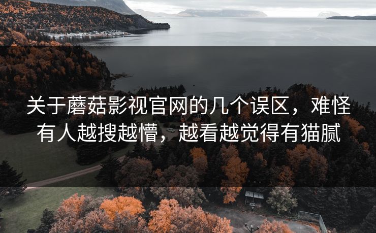 关于蘑菇影视官网的几个误区，难怪有人越搜越懵，越看越觉得有猫腻